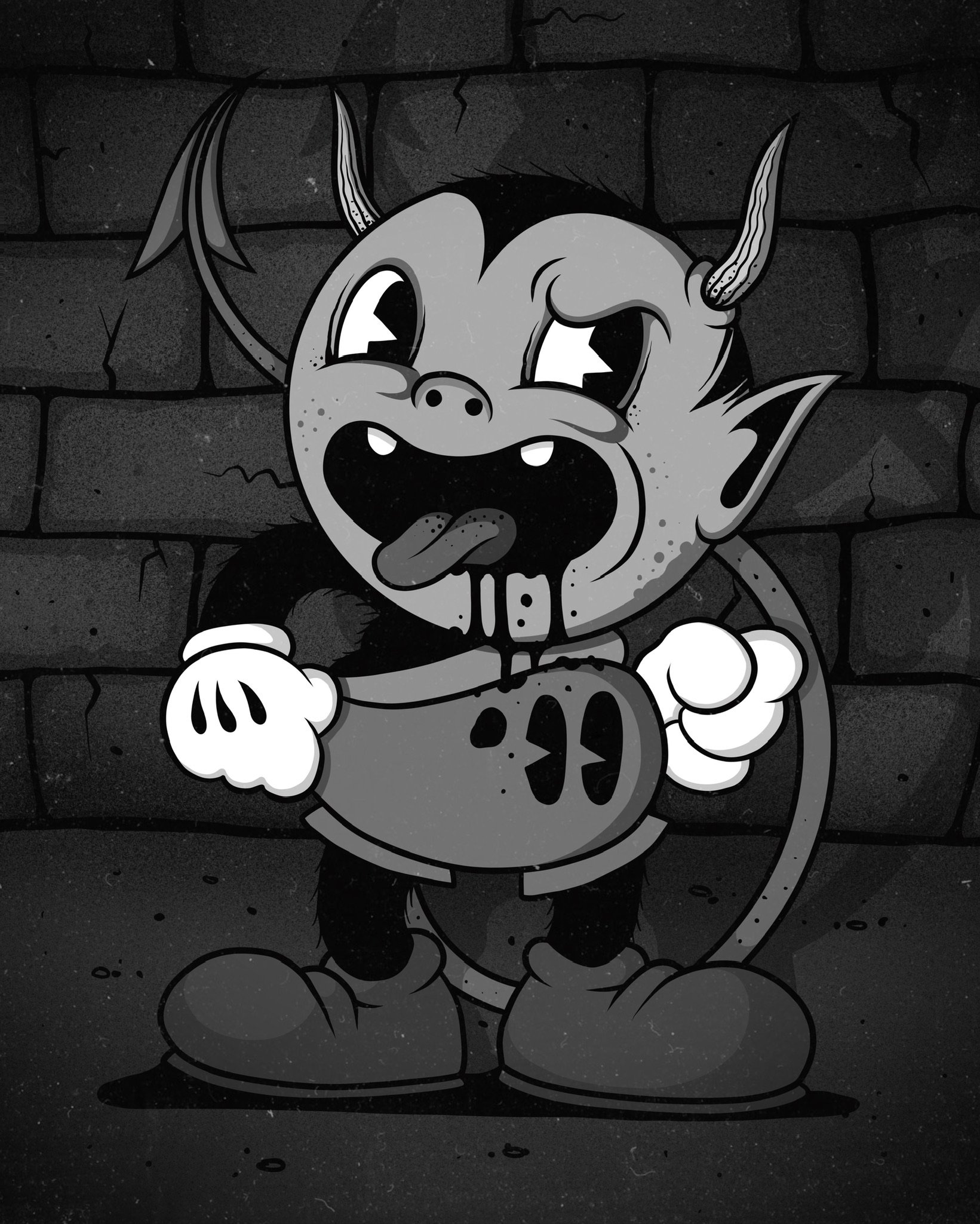 Do amazing illustrations in dark rubber hose style by Atlastheripper   Fiverr